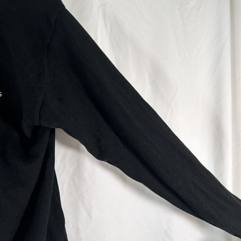 Athleta Sweater Women's Medium Black S&D Associates Vneck Long Sleeve - Picture 6 of 10